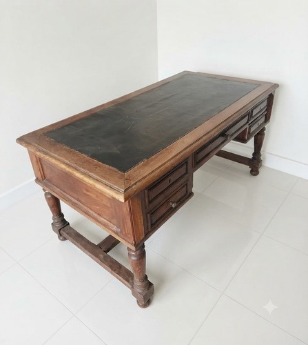 Bureau plat style - louis, xvi