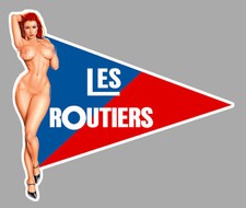 LES ROUTIERS SYMPAS PIN-UP SEXY CAMION TRUCK VINTAGE AUTOCOLLANT STICKER RB104