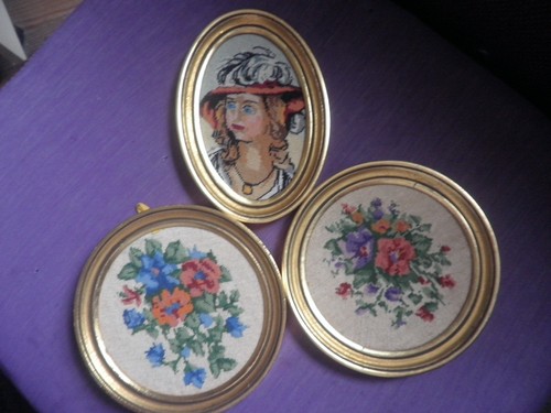 Trois mini tableaux sur