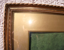 Cadre en bois doré à l'or