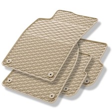 Tapis de sol caoutchouc pour Audi A4 B8 Avant, Berline (2007-2015) beige 4p