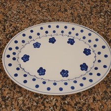 Assiette ovale en céramique