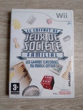 nintendo wii le coffret de jeux de societe familial complet version fr etat tbe