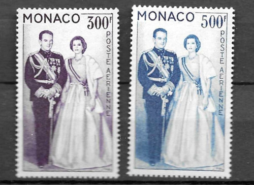 Monaco poste aérienne 1959 - monaco,