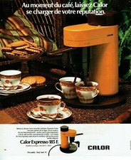  publicité Advertising 0422 1976   nouvelle cafetière Calor Expresso  color