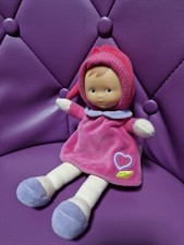 Doudou Poupée lutin rose mauve coeur grenadine Corolle - 22235