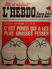 L'Hebdo Hara-Kiri n°16 19 mai 1969 Reiser Poher a les plus grosses fesses