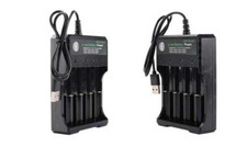 Quadruple 4 RAM Chargeur pour Batterie Accus Accu 3.7V Lithium  