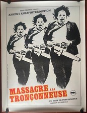 Affiche entoilée MASSACRE A LA TRONCONNEUSE Texas Chain saw Massacre TOBE HOOPER
