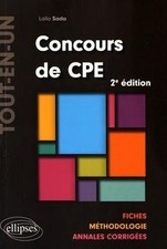 Concours de CPE Tout-en-un Fiches Méthodologie Annale... | Livre | état très bon