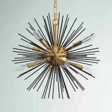 Lustre 1950's Mi Siècle Semler 8 Lumières Spoutnik Sphère Artistique Lustre