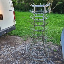 égouttoir à bouteilles en acier galvanisé de type hérisson hérisson grand modèle