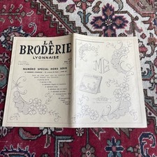 La Broderie Lyonnaise 1965 N 2 Patrons Monogrammes Lettrages, Trousseaux B État