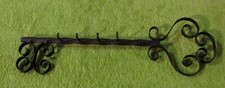 PORTE Clés  mural de maison en fer forgé - 38 cm de longueur - 13 cm de largeur