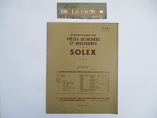 SOLEX - Nomenclatures des Pièces Détachées et Accessoires, Pièces 1946-48, Rare