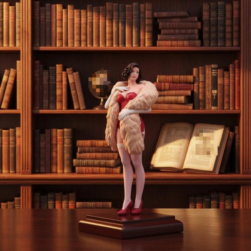 Statuette femme peinte la - statuette,