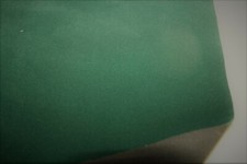 Coupon de tissu N°34 Suédé Suédine style Alcantara velours ras vert 2nd choix