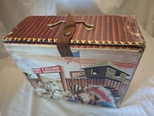 VALISETTE FORME UN RANCH, COWBOY, INDIEN, ETAT MOYEN, COMPATIBLE AVEC QUIRALU