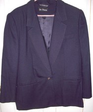 DE PINNA NAVY WOOL JACKET - 16