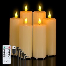 6 Bougies à Led Rechargeable
