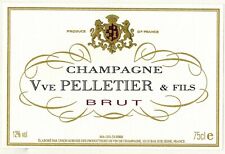 Etiquette Champagne brut (75cl)-Veuve Pelletier-Bar-sur-seine-R.330