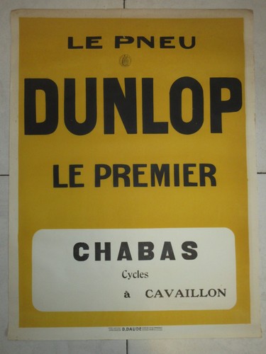 Affiche ancienne pneu - affiche, le