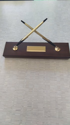 Porte stylos cross dorés - stylos,