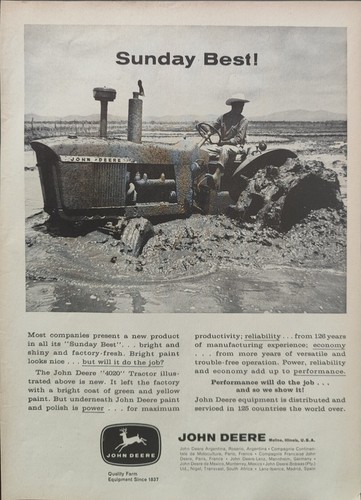 Publicité john deere tracteur - john,
