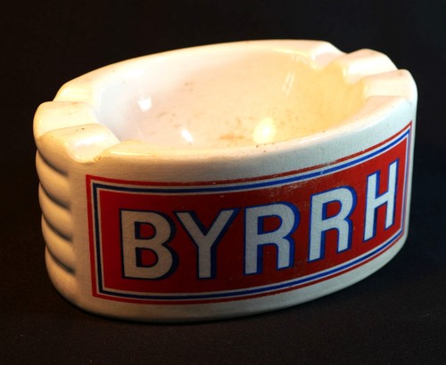 Ancien cendrier byrrh - ancien,