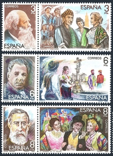 Spain 2284 2289a mnh - spain, 2284-2289a,mnh.michel