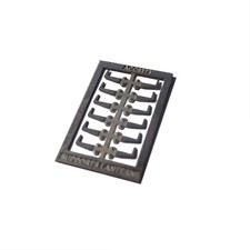 PLAQUE DE 12 SUPPORTS DE FANAL D'ANGLE POUR WAGON MARCHANDISES - NEUF - HO