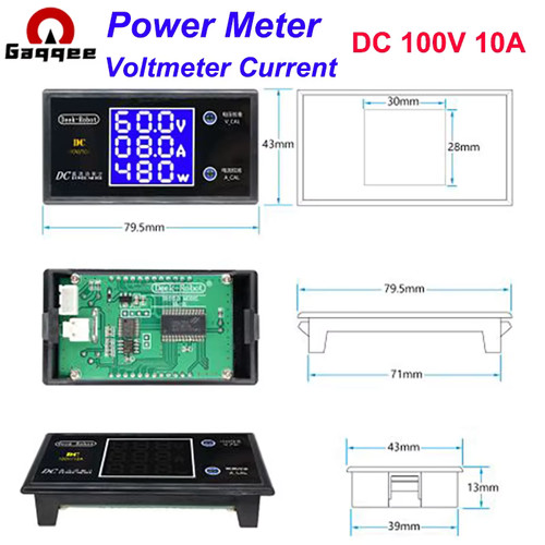 Voltmètre numérique 100v - dc,