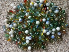 4 Old Marbles - Glass, Cats Eyes, Swirls, Vitro, Agate - FREE SHIP