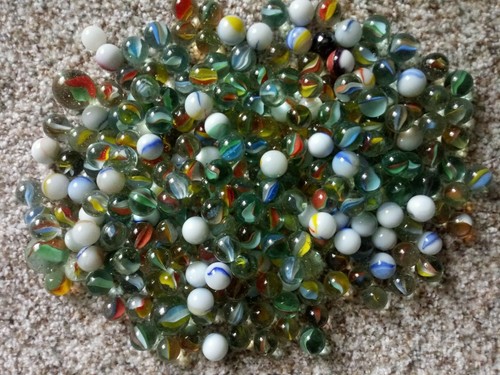 Old marbles glass cats - 4, glass,