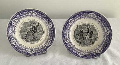Assiettes parlantes faïence - parlantes,
