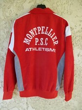 Veste vintage MONTPELLIER PAILLADE Athlétisme peau de pêche 80'S jacket jacke M