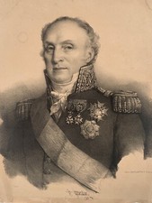 GRAVURE XIXE PORTRAIT PIERRE
