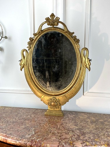 Miroir coiffeuse ancien - miroir, de