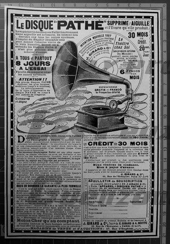Disque pathe phonographe - le,