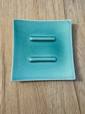 Porte savon carré turquoise