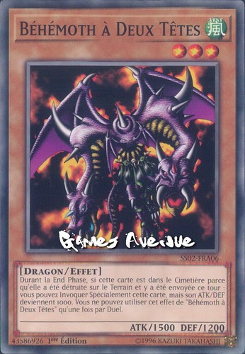 Béhémoth à deux - yu-gi-oh,