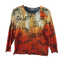 Week end à Paris top femme taille XL marron d'ore 92% acetate 8% spandex dames