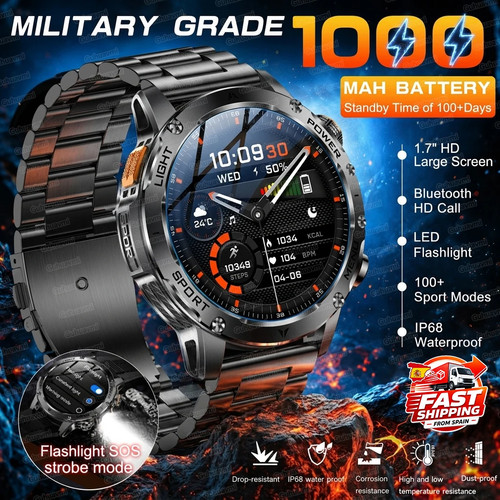 Montre intelligente militaire - intelligente,