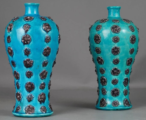 Chine paire vases balustres - de,