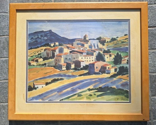 Provence village landscape - provence,