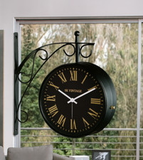 Ancienne horloge murale double
