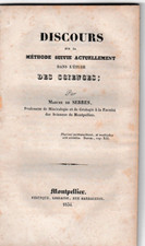 DE SERRES - DISCOURS SUR LA METHODE DANS L'ETUDE DES SCIENCES LIVRE ANCIEN 1834