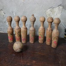 Ancien jeu quille bois - de,