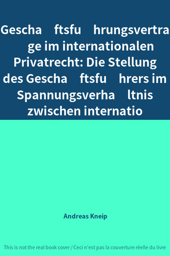 Geschäftsführungsverträg