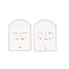 2 STICKERS BOUTEILLE PARRAIN